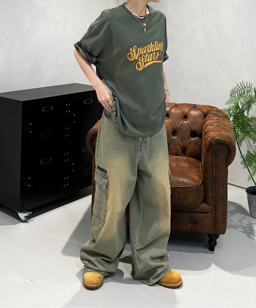 sedacle(セダクル)の「2way迷彩TEE(Tシャツ/カットソー・メンズ・カーキ/アイボリー・SMALL/MEDIUM/LARGE)」の13枚目の写真