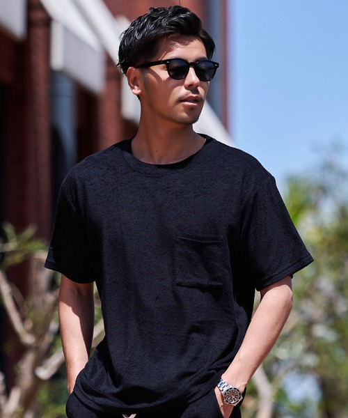 SILVER BULLET（シルバーバレット）の「『CavariA/キャバリア』接触冷感パイル半袖Tシャツ（Tシャツ/カットソー・メンズ・ピンク/ネイビー/ベージュ/ブラック/オフホワイト・XL/L/M）」の10枚目の写真