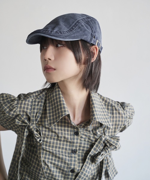UNE MANSION（ユヌマンション）の「[サイズ調節可能] ビンテージハンチングキャップ（ハンチング/ベレー帽・レディース・ブラック/レッド/ベージュ/ネイビー・ONE SIZE）」の20枚目の写真