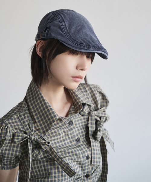 UNE MANSION（ユヌマンション）の「[サイズ調節可能] ビンテージハンチングキャップ（ハンチング/ベレー帽・レディース・ブラック/レッド/ベージュ/ネイビー・ONE SIZE）」の21枚目の写真