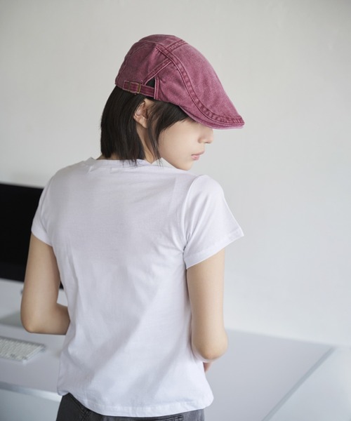 UNE MANSION（ユヌマンション）の「[サイズ調節可能] ビンテージハンチングキャップ（ハンチング/ベレー帽・レディース・ブラック/レッド/ベージュ/ネイビー・ONE SIZE）」の16枚目の写真