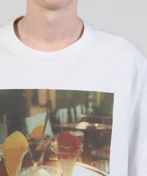 TANGTANG（タンタン）の「TANG TANG KYOKAIMAE，SABOPPESO PHOTO Tシャツ（Tシャツ/カットソー・メンズ・ホワイト系その他・L/XL）」の6枚目の写真