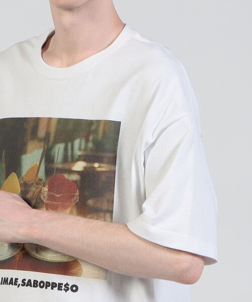 TANGTANG（タンタン）の「TANG TANG KYOKAIMAE，SABOPPESO PHOTO Tシャツ（Tシャツ/カットソー・メンズ・ホワイト系その他・L/XL）」の8枚目の写真