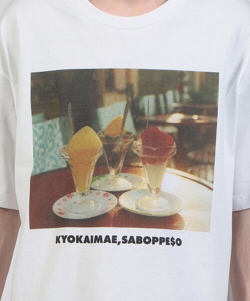 TANGTANG（タンタン）の「TANG TANG KYOKAIMAE，SABOPPESO PHOTO Tシャツ（Tシャツ/カットソー・メンズ・ホワイト系その他・L/XL）」の10枚目の写真