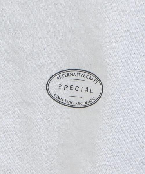 TANGTANG（タンタン）の「TANG TANG KYOKAIMAE，SABOPPESO PHOTO Tシャツ（Tシャツ/カットソー・メンズ・ホワイト系その他・L/XL）」の3枚目の写真