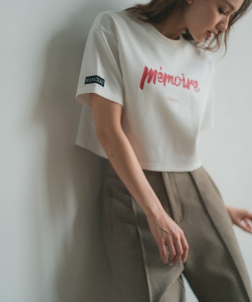 RANCLIC（ランクリック）の「memoire logo miniT【RC】（Tシャツ/カットソー・レディース・ブラック/レッド・FREE）」の14枚目の写真