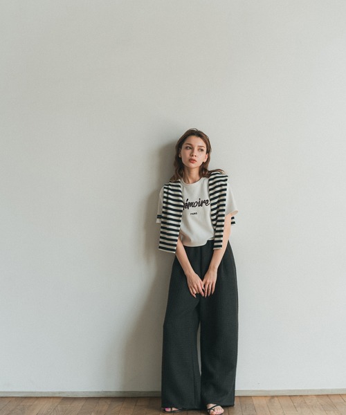RANCLIC（ランクリック）の「memoire logo miniT【RC】（Tシャツ/カットソー・レディース・ブラック/レッド・FREE）」の8枚目の写真