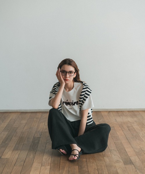 RANCLIC（ランクリック）の「memoire logo miniT【RC】（Tシャツ/カットソー・レディース・ブラック/レッド・FREE）」の9枚目の写真