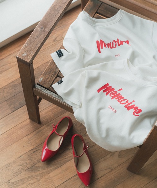 RANCLIC（ランクリック）の「memoire logo miniT【RC】（Tシャツ/カットソー・レディース・ブラック/レッド・FREE）」の15枚目の写真