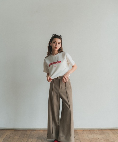 RANCLIC（ランクリック）の「memoire logo miniT【RC】（Tシャツ/カットソー・レディース・ブラック/レッド・FREE）」の6枚目の写真