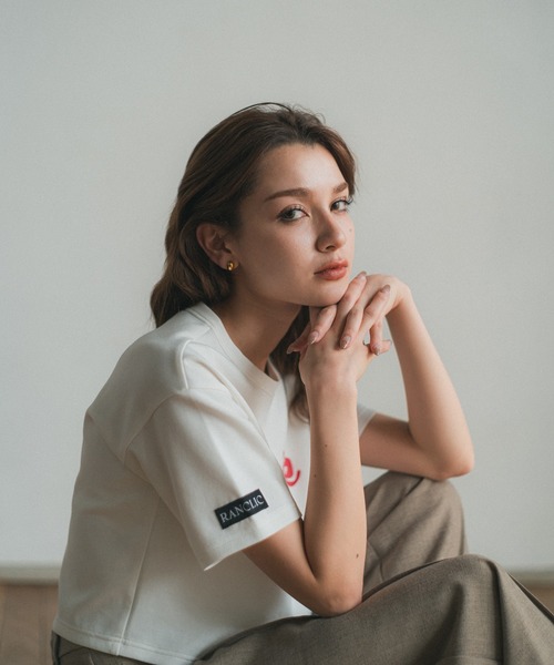 RANCLIC（ランクリック）の「memoire logo miniT【RC】（Tシャツ/カットソー・レディース・ブラック/レッド・FREE）」の10枚目の写真