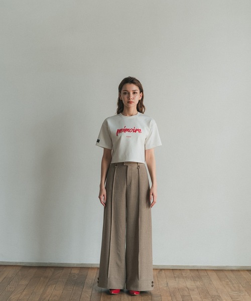 RANCLIC（ランクリック）の「memoire logo miniT【RC】（Tシャツ/カットソー・レディース・ブラック/レッド・FREE）」の19枚目の写真