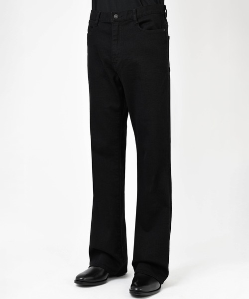 LAD MUSICIAN(ラッドミュージシャン)の「STRETCH DENIM SLIM FLARE PANTS(デニムパンツ・メンズ・ブラック・46/44/42)」の5枚目の写真