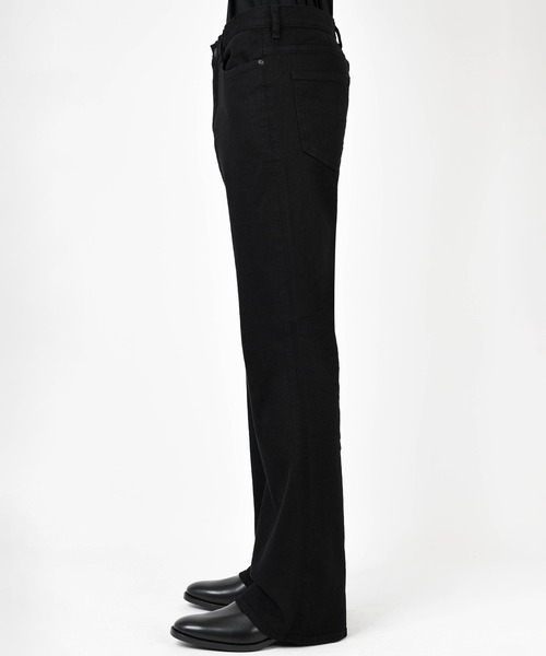 LAD MUSICIAN(ラッドミュージシャン)の「STRETCH DENIM SLIM FLARE PANTS(デニムパンツ・メンズ・ブラック・46/44/42)」の6枚目の写真