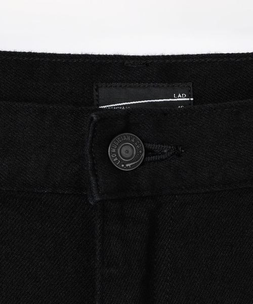 LAD MUSICIAN(ラッドミュージシャン)の「STRETCH DENIM SLIM FLARE PANTS(デニムパンツ・メンズ・ブラック・46/44/42)」の8枚目の写真