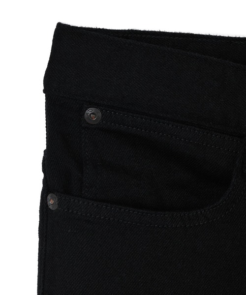 LAD MUSICIAN(ラッドミュージシャン)の「STRETCH DENIM SLIM FLARE PANTS(デニムパンツ・メンズ・ブラック・46/44/42)」の9枚目の写真