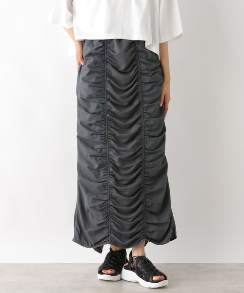 LEPSIM(レプシィム)の「異素材シャーリングスカート 116750(スカート・レディース・ブラック/アイボリー/チャコールグレー・FREE)」の16枚目の写真