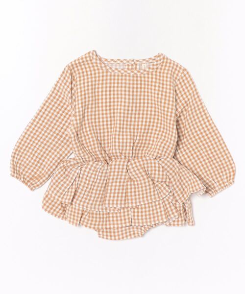 【セール】/Quincy Mae/ROSIE ROMPER | HONEY GINGHAM（その他ベビー用品）｜Quincy Mae（クインシーメイ）