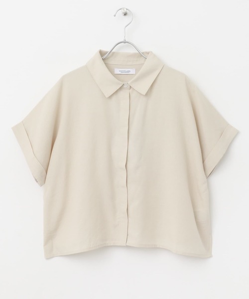 URBAN RESEARCH Sonny Label(アーバンリサーチサニーレーベル)の「リネン混クロップドドルマンシャツ(シャツ/ブラウス・レディース・ホワイト系その他/ベージュ/ネイビー・FREE)」の1枚目の写真