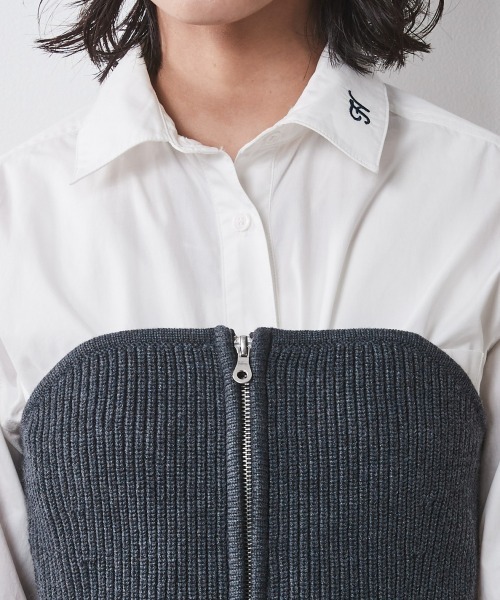 CHIC STYLE(シックスタイル)の「 ニットビスチェ <大きいサイズ有>シックスタイル (ベスト・レディース・グレー/ネイビー・M/L/LL/3L/4L/5L)」の10枚目の写真