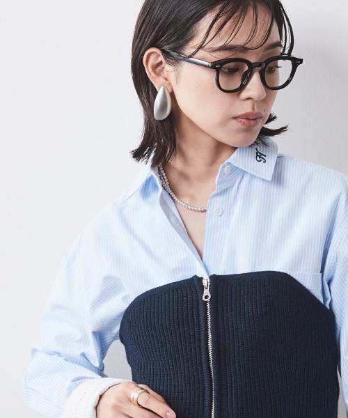 CHIC STYLE(シックスタイル)の「 ニットビスチェ <大きいサイズ有>シックスタイル (ベスト・レディース・グレー/ネイビー・M/L/LL/3L/4L/5L)」の18枚目の写真