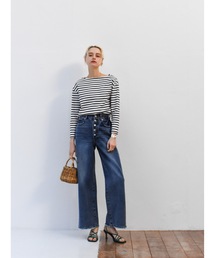 loose button-fly denim