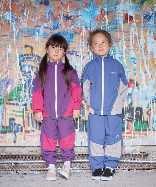 BIG FIELD(ビッグフィールド)の「ナイロン切り替えブルゾン(ブルゾン・キッズ・バイオレット/ネイビー/ブルー/チャコール/パープル・95/90/150/140/130/120/110/100/80)」の7枚目の写真
