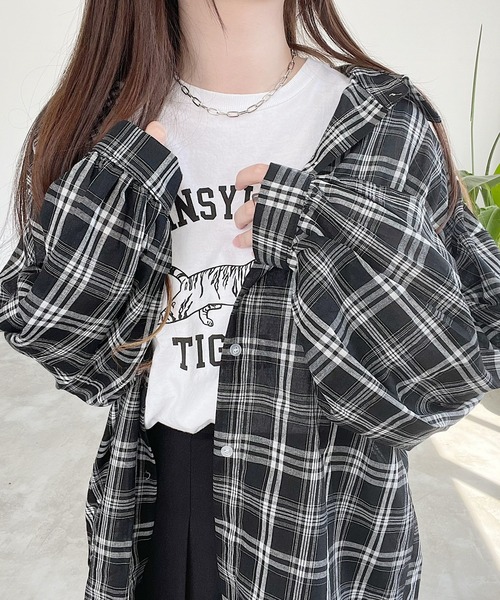 オーバーサイズチェックシャツ（シャツ/ブラウス）｜Nana(ナナ)（ナナ