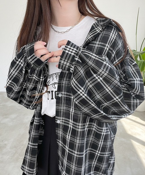 オーバーサイズチェックシャツ（シャツ/ブラウス）｜Nana(ナナ)（ナナ