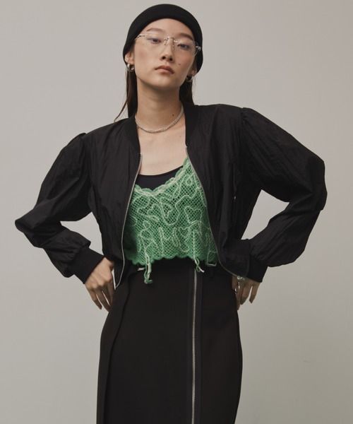 Solace（ソレイス）の「デザインニットキャミトップス（キャミソール・レディース・イエロー/グリーン/ネイビー・FREE）」の20枚目の写真