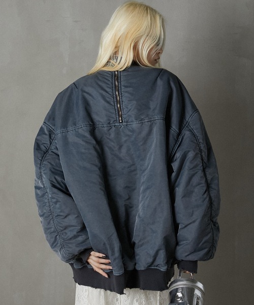 PRANK PROJECT（プランクプロジェクト）の「リバーシブルビッグボンバージャケット / Reversible Big Bomber Jacket（ブルゾン・レディース・カーキ/グレー/ピンク/ブラック・FREE）」の15枚目の写真