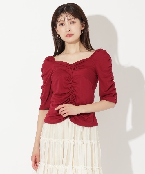 イタリア&ドバイ購入カジュアルセット 定価12万 きらきら装飾Tシャツ ZUCCa / ハートロゴT / Tシャツ(M green(10)): ZUCCa| A-net