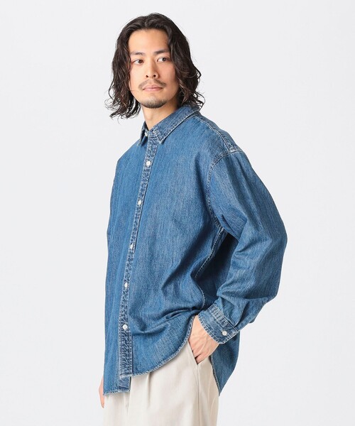 ビームスの百名品】デニム レギュラーカラー シャツ（シャツ/ブラウス