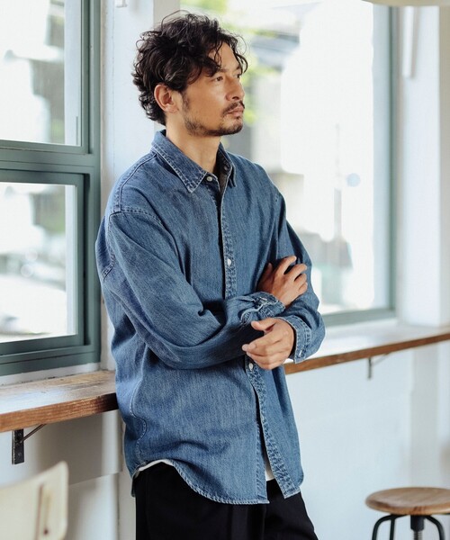 セール】【ビームスの百名品】デニム レギュラーカラー シャツ（シャツ