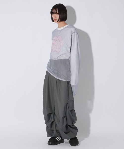 【セール】【UNISEX】シアーグラフィティニット（ニット/セーター）｜Anui（アニュイ）