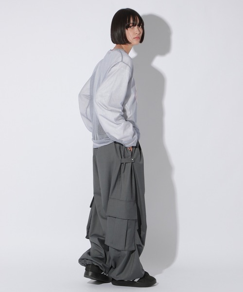 【セール】【UNISEX】シアーグラフィティニット（ニット/セーター）｜Anui（アニュイ）
