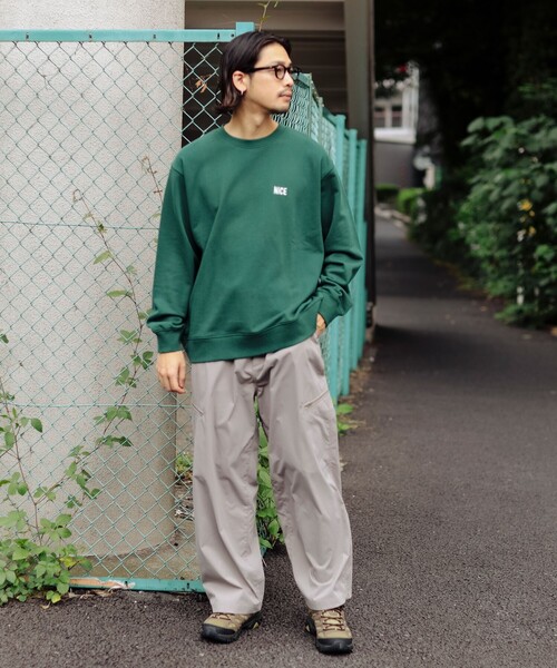 B:MING by BEAMS（ビーミングバイビームス）の「エンブロイダリー NiCE ロゴ クルーネック スウェット（スウェット・メンズ・ブラック/グリーン・SMALL/MEDIUM/LARGE/X-LARGE）」の10枚目の写真