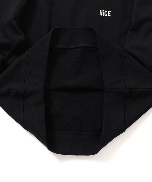 B:MING by BEAMS（ビーミングバイビームス）の「エンブロイダリー NiCE ロゴ クルーネック スウェット（スウェット・メンズ・ブラック/グリーン・SMALL/MEDIUM/LARGE/X-LARGE）」の18枚目の写真