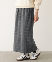 n'OrLABEL | 『ヘリンボーンチェック柄ナロースカート』(スカート)