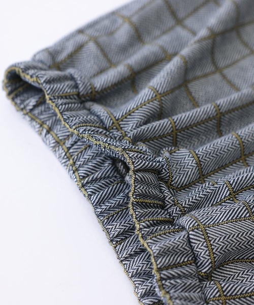 n'OrLABEL（ノアールレーベル）の「『ヘリンボーンチェック柄ナロースカート』（スカート・レディース・チャコール/ネイビー・2/1）」の14枚目の写真