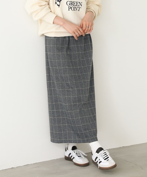 n'OrLABEL（ノアールレーベル）の「『ヘリンボーンチェック柄ナロースカート』（スカート・レディース・チャコール/ネイビー・2/1）」の19枚目の写真
