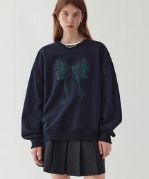 Fano Studios | ルーズシルエット リボン刺繍スウェット FQ24S026【Fano Studios】【2024AW】(スウェット)