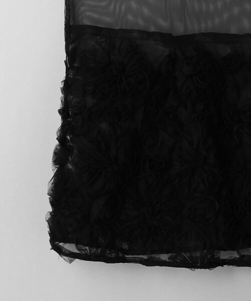 JANE SMITH / JOHN SMITH（ジェーンスミスジョンスミス）の「＜JANE SMITH＞フラワーエンブロイダリー チュール ミニドレス（ワンピース・レディース・ブラック・38）」の5枚目の写真