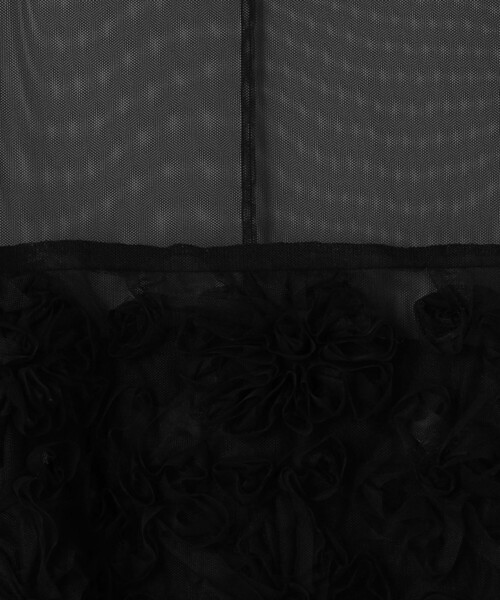 JANE SMITH / JOHN SMITH（ジェーンスミスジョンスミス）の「＜JANE SMITH＞フラワーエンブロイダリー チュール ミニドレス（ワンピース・レディース・ブラック・38）」の6枚目の写真