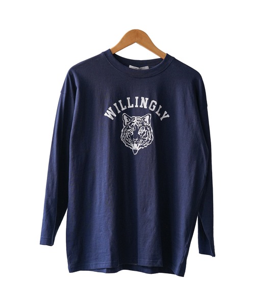 mili an deni(ミリアンデニ)の「カレッジプリントロンT(Tシャツ/カットソー・レディース・ネイビー/ブラック/チャコールグレー/オフホワイト・L/M)」の20枚目の写真