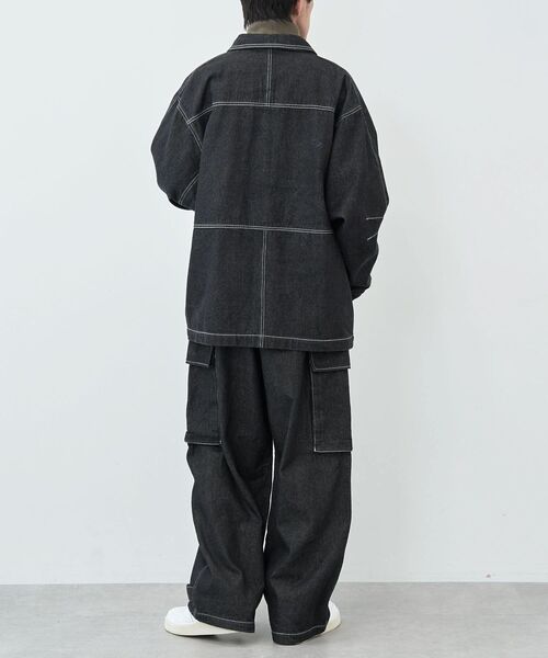 CRAFT STANDARD BOUTIQUE（クラフトスタンダードブティック）の「デニムワークジャケット（デニムジャケット・レディース・ブラック/ダークインディゴブルー・L/XL/M）」の16枚目の写真