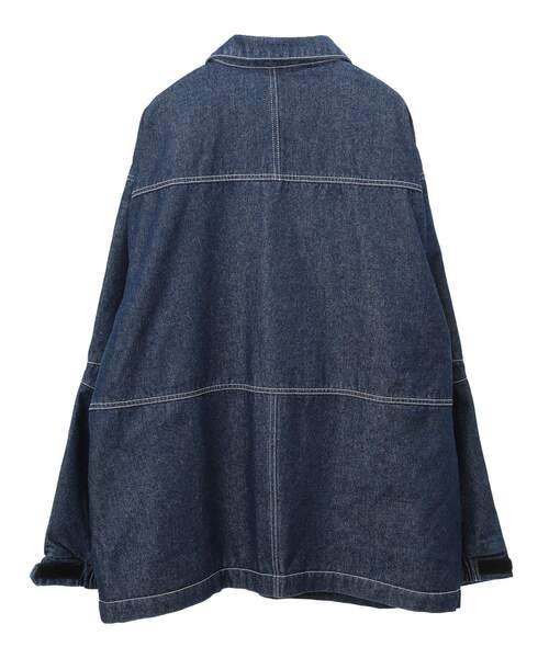 CRAFT STANDARD BOUTIQUE（クラフトスタンダードブティック）の「デニムワークジャケット（デニムジャケット・レディース・ブラック/ダークインディゴブルー・L/XL/M）」の18枚目の写真