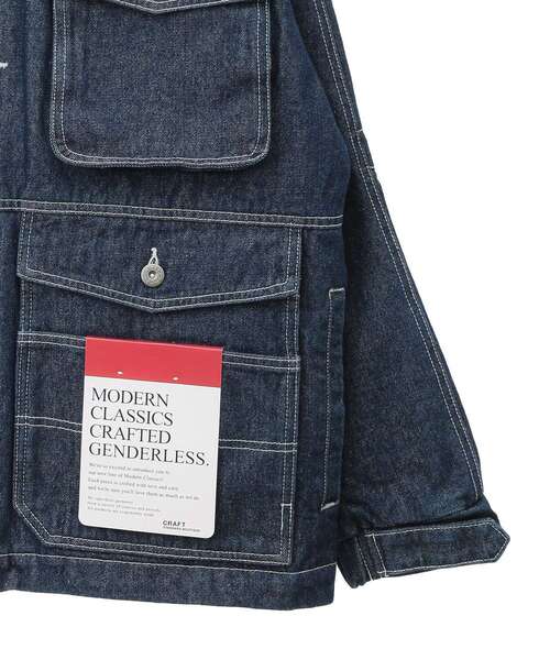 CRAFT STANDARD BOUTIQUE（クラフトスタンダードブティック）の「デニムワークジャケット（デニムジャケット・レディース・ブラック/ダークインディゴブルー・L/XL/M）」の20枚目の写真