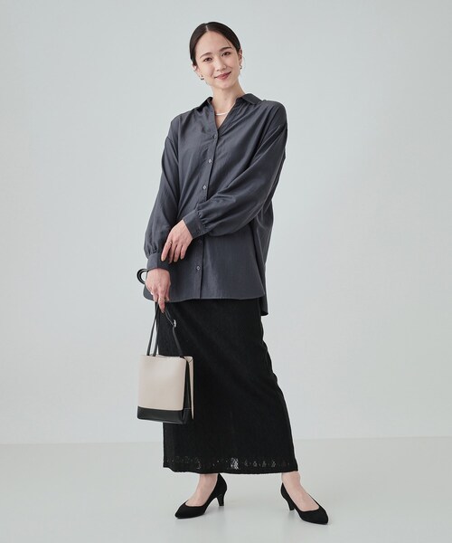 SHOO・LA・RUE（シューラルー）の「◆【軽量】ふわっと軽い 3層ショルダーバッグ（ショルダーバッグ・レディース・ベージュ系4/グレー系4/シルバー・00）」の15枚目の写真