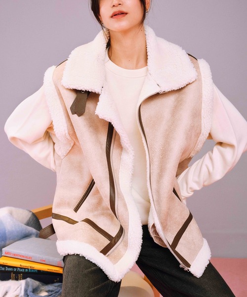 【セール】RIKKA FEMME/リッカファム フライトベスト ジャケット RF24FW11（ベスト）｜RIKKA FEMME（リッカファーム）